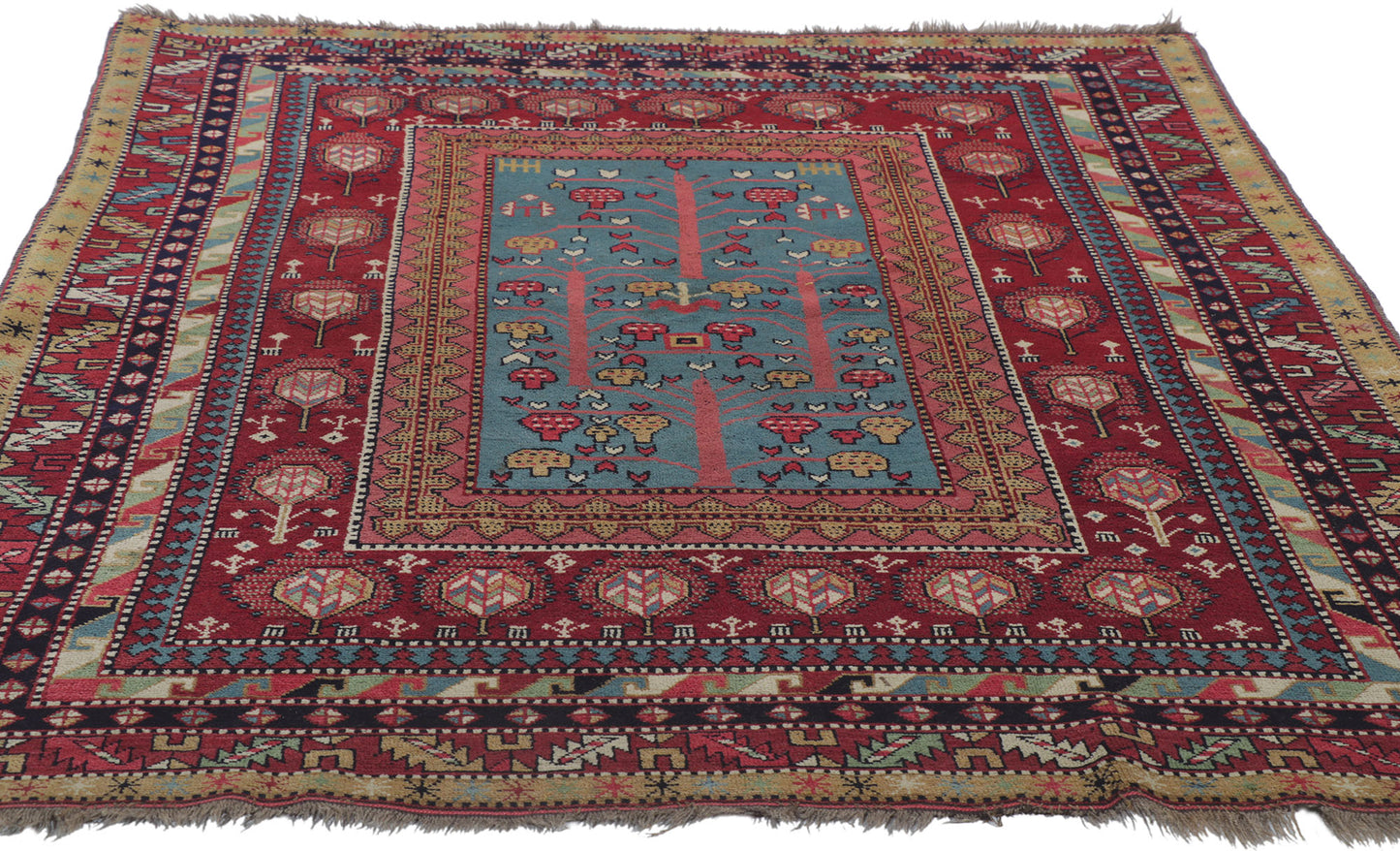 5 x 7 Vintage Afghan Khotan Rug 78209