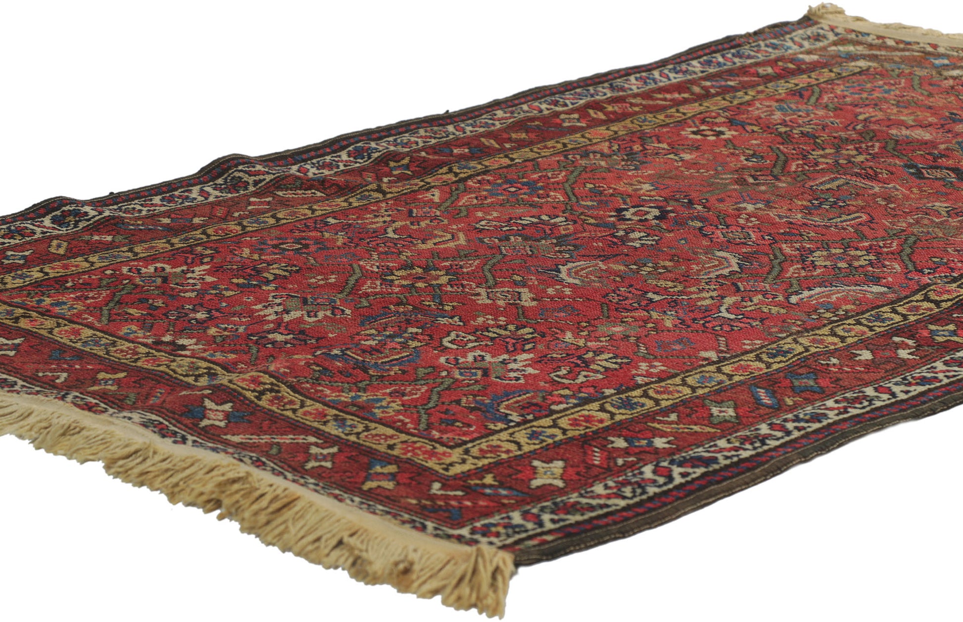 3 x 5 Antique Persian Hamadan Rug 78214