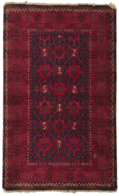 2 x 3 Vintage Persian Turkoman Rug 78215