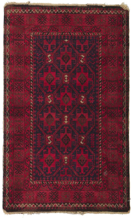 2 x 3 Vintage Persian Turkoman Rug 78215