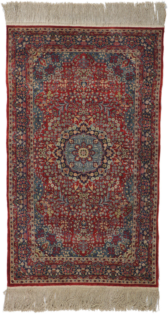 3 x 5 Vintage Chinese Qum Silk Rug 78219