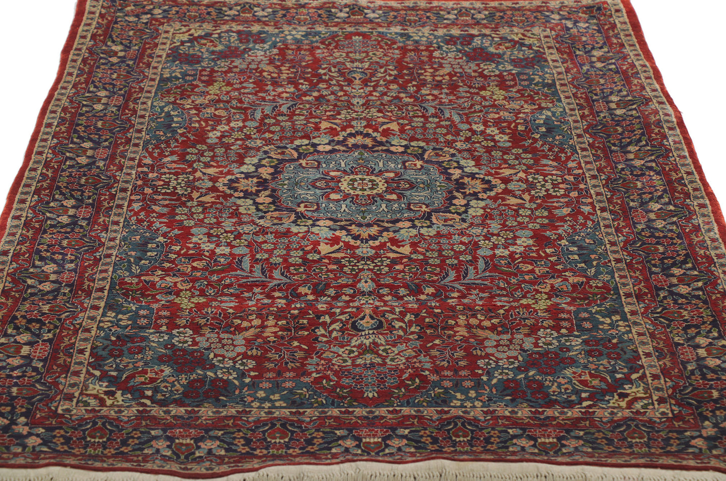 3 x 5 Vintage Chinese Qum Silk Rug 78219