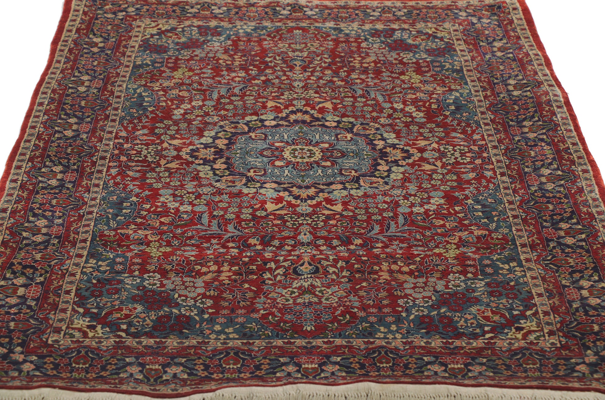 3 x 5 Vintage Chinese Qum Silk Rug 78219
