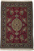 4 x 5 Vintage Persian Qum Rug 78220