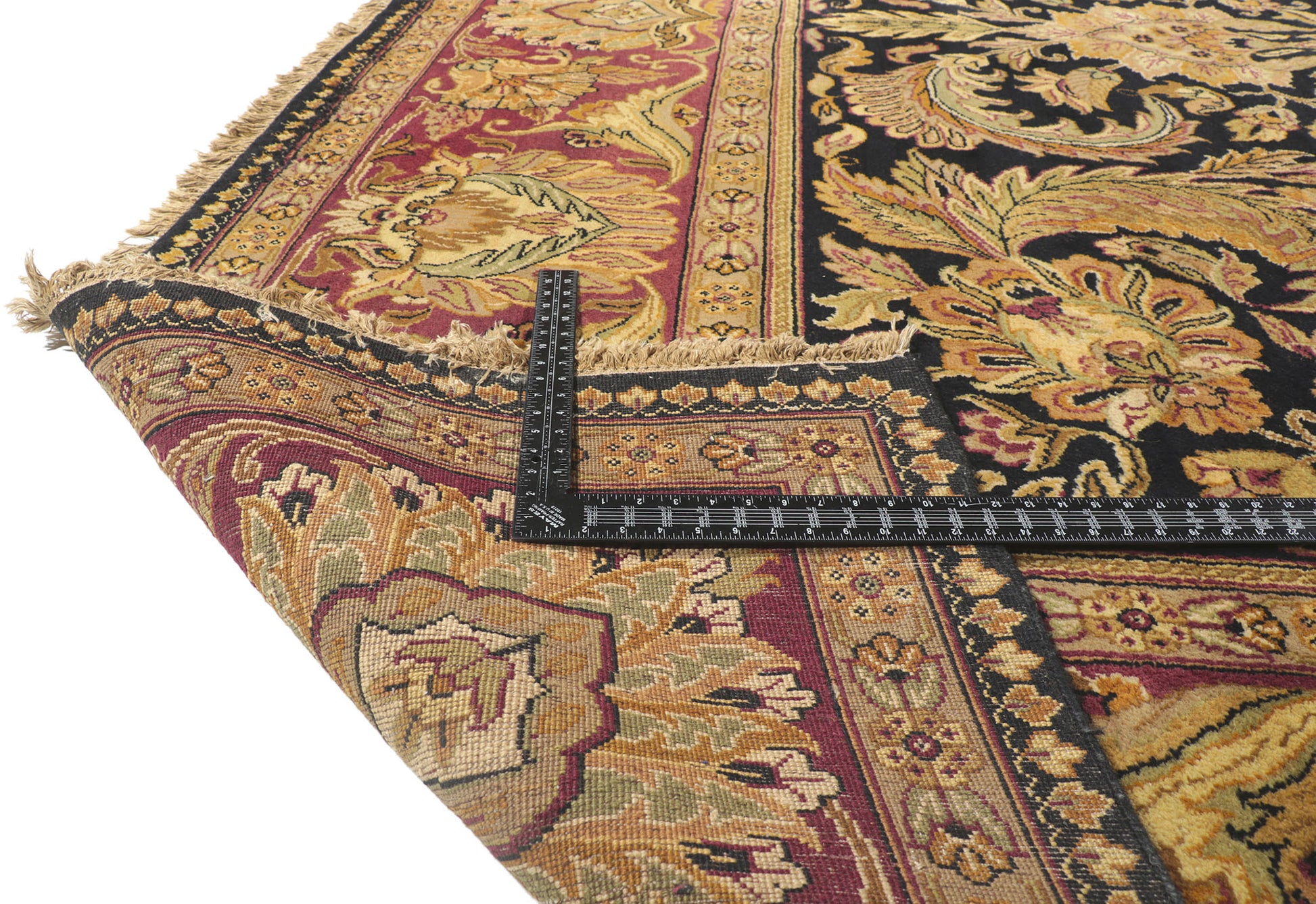 12 x 18 Vintage Indian Rug 78226