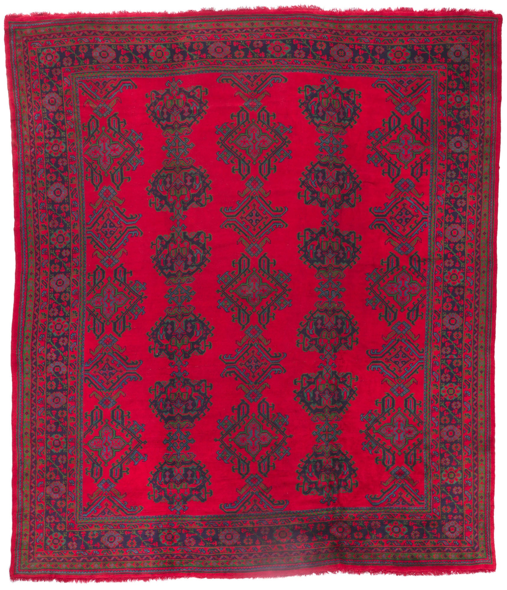 12 x 14 Antique Turkish Oushak Rug 78232
