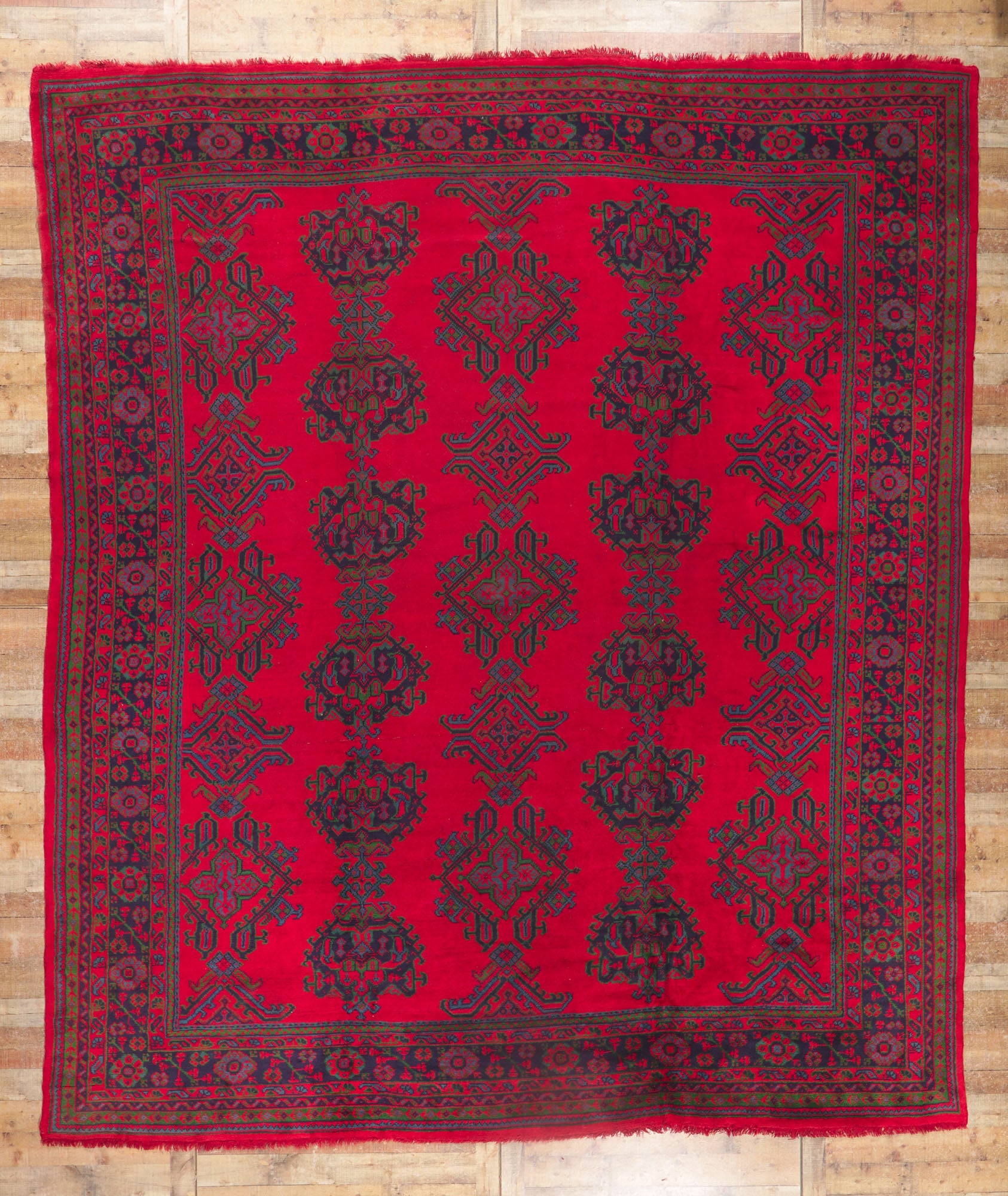 12 x 14 Antique Turkish Oushak Rug 78232