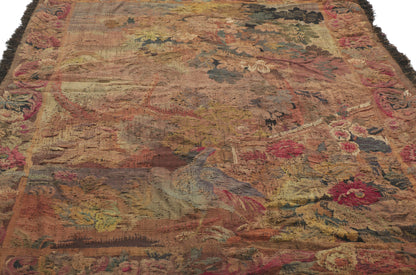 4 x 6 Antique French Aubusson Tapestry 78236