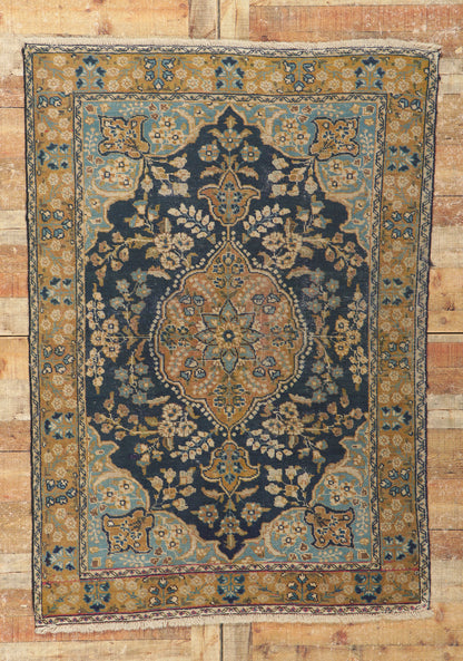 4 x 6 Antique Persian Tabriz Rug 78240