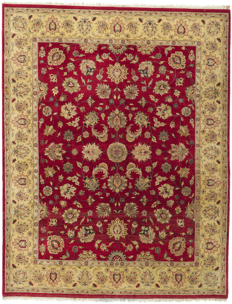 8 x 10 Vintage Red Indian Rug 78241