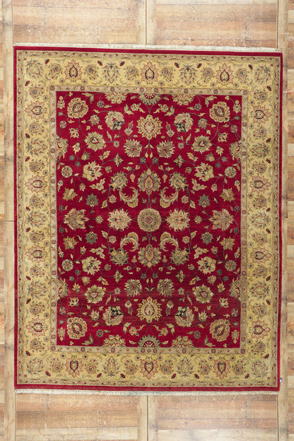 8 x 10 Vintage Red Indian Rug 78241
