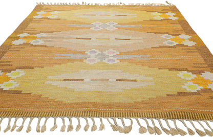 6 x 8 Ingegerd Silow Vintage Swedish Rollakan Rug 78247