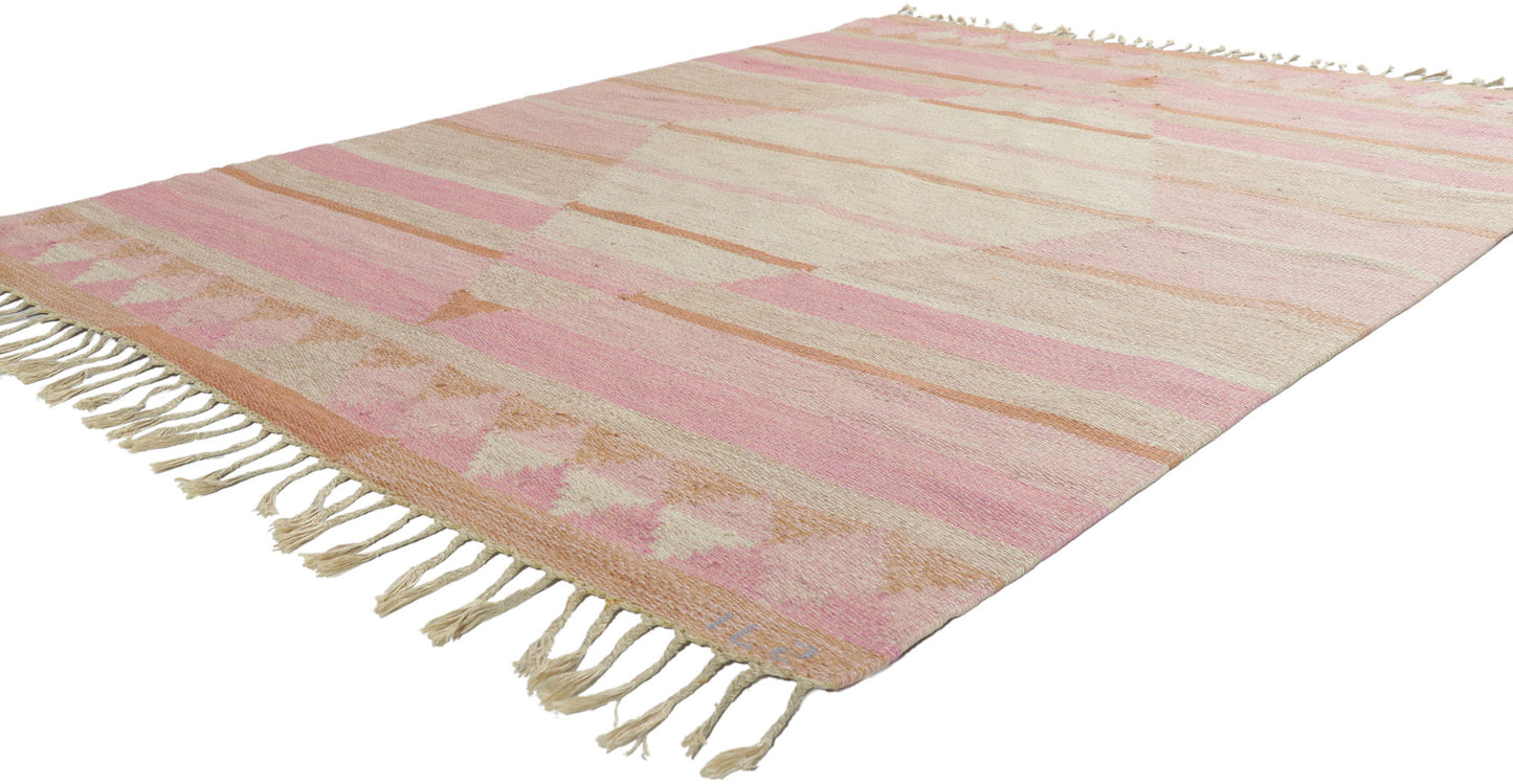 5 x 7 Vintage Finnish Flatweave Rug 78250