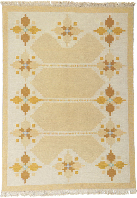 6 x 8 Vintage Swedish Rollakan Rug 78251