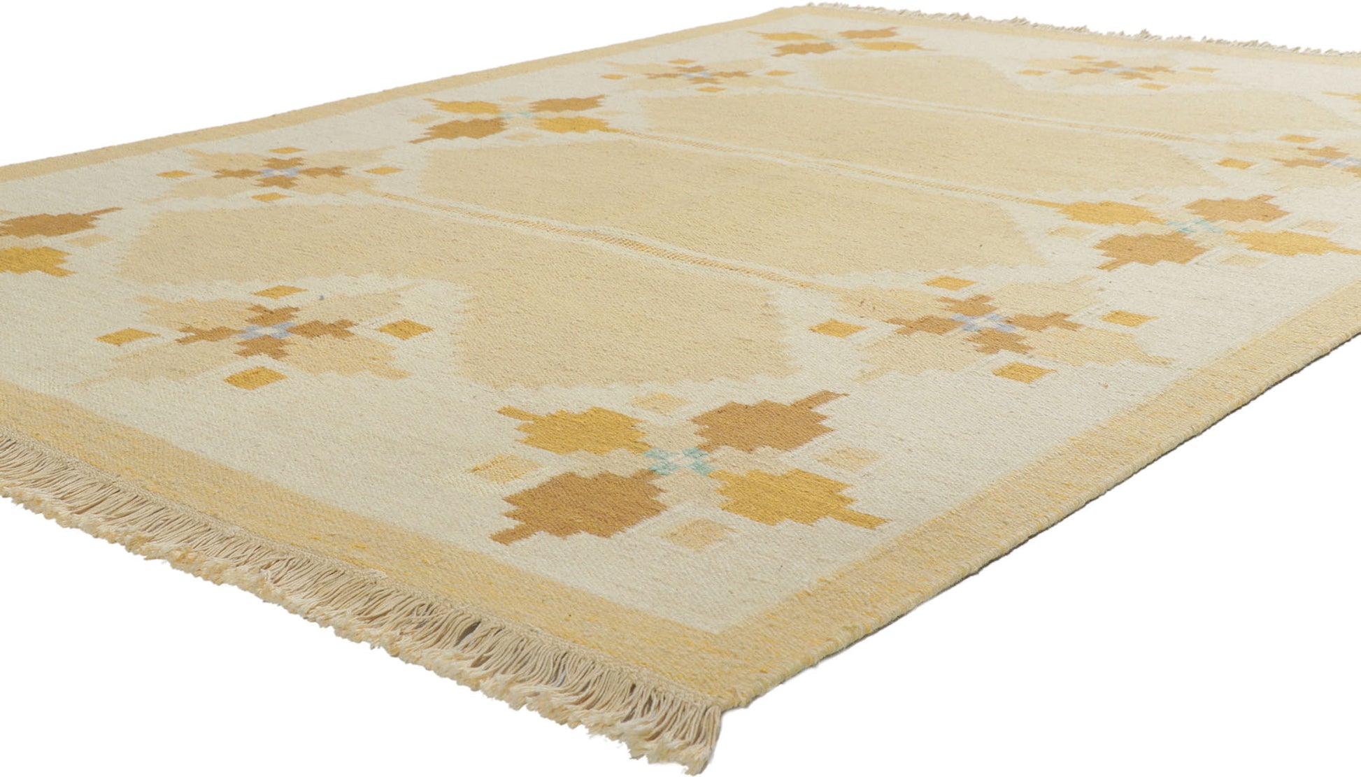 6 x 8 Vintage Swedish Rollakan Rug 78251