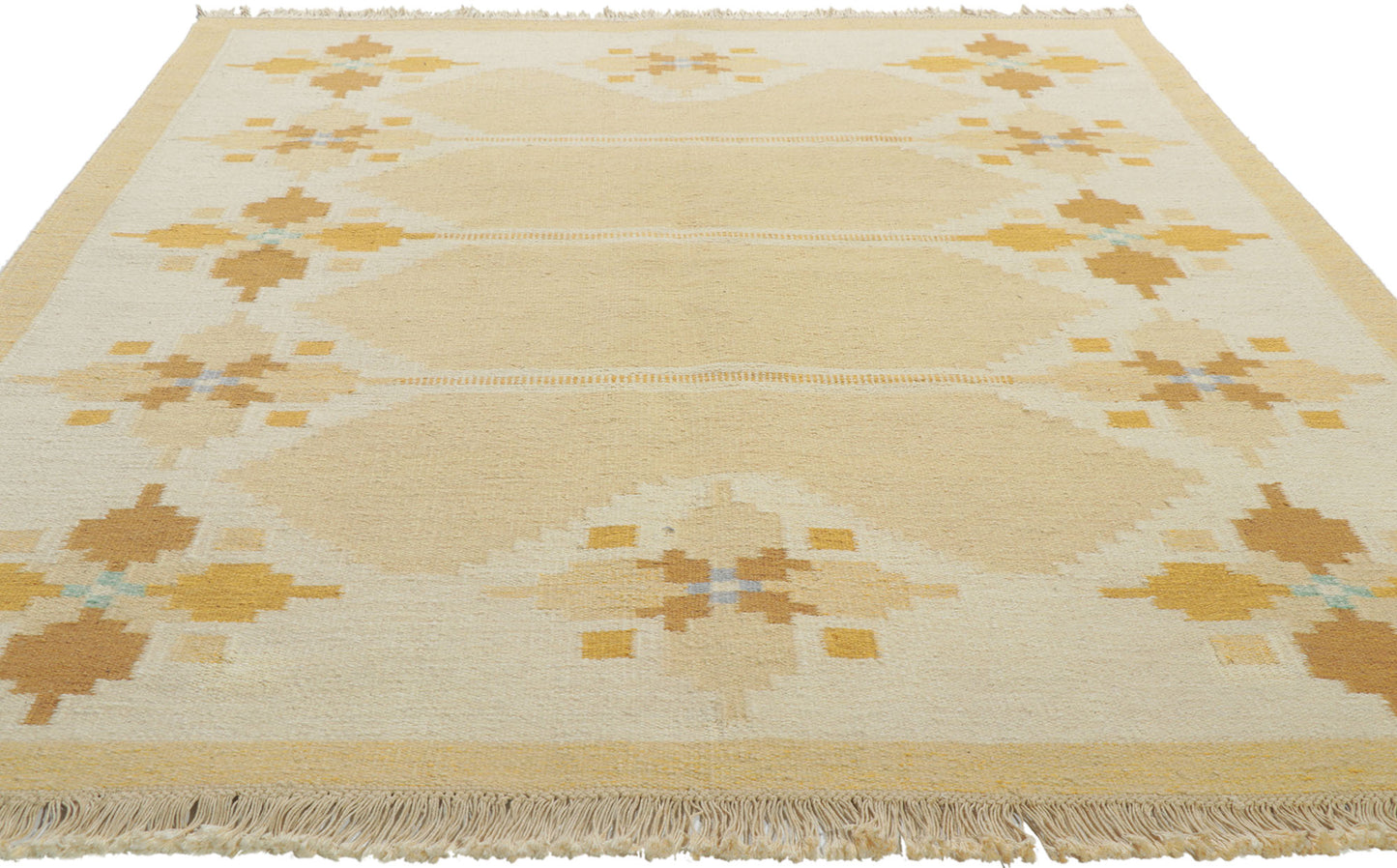 6 x 8 Vintage Swedish Rollakan Rug 78251