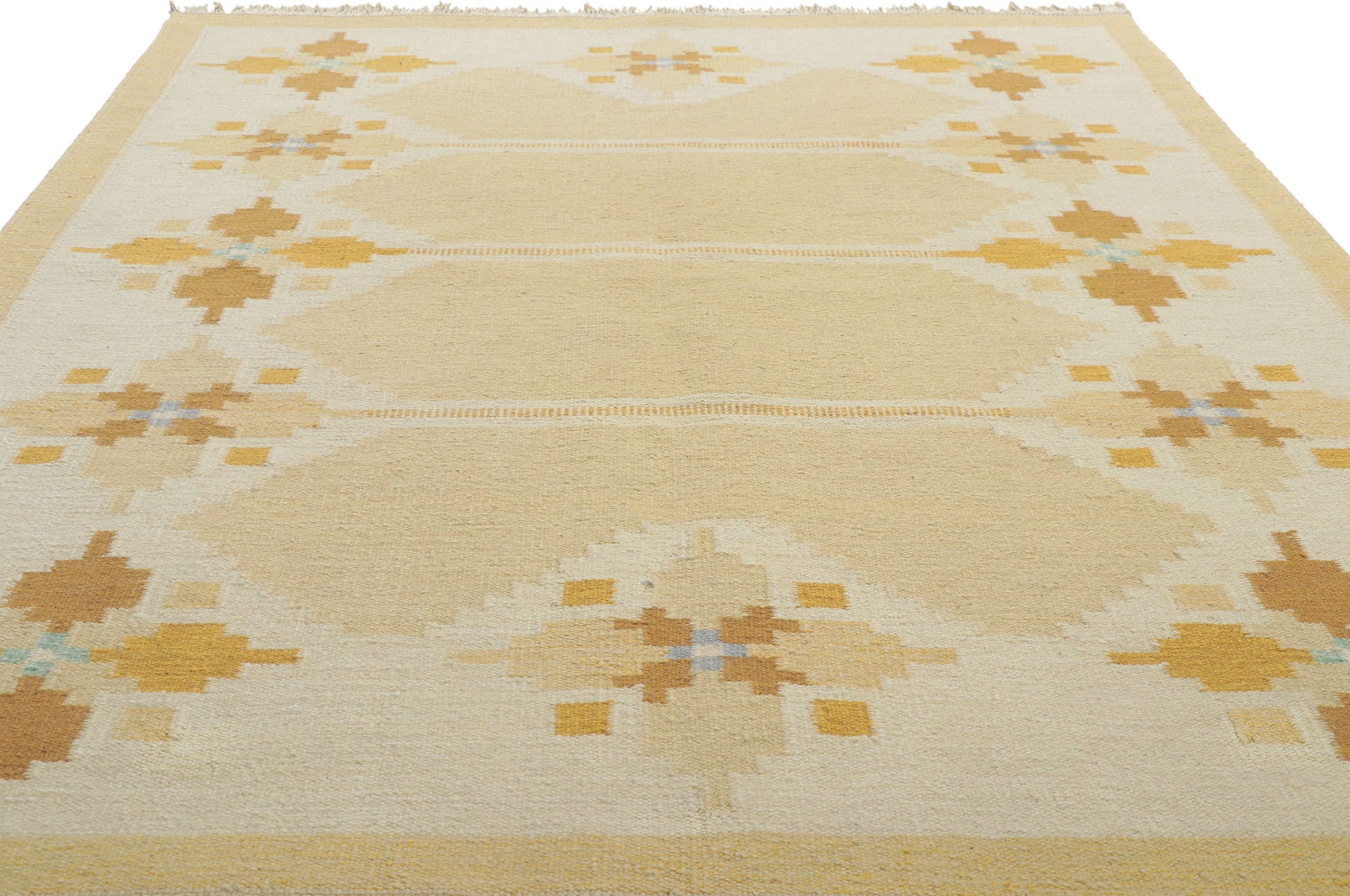 6 x 8 Vintage Swedish Rollakan Rug 78251