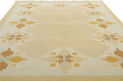 6 x 8 Vintage Swedish Rollakan Rug 78251