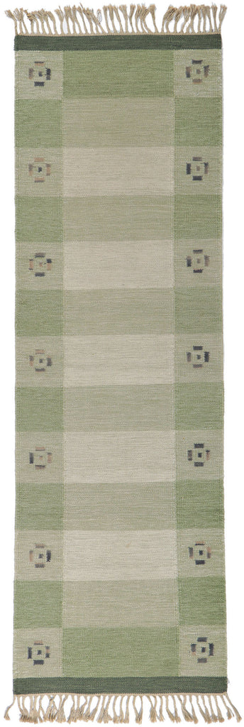 3 x 9 Vintage Swedish Kilim Rollakan Runner 78261