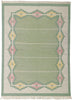6 x 8 Vintage Light Green Swedish Rollakan Rug 78263
