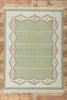 6 x 8 Vintage Light Green Swedish Rollakan Rug 78263