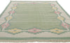 6 x 8 Vintage Light Green Swedish Rollakan Rug 78263