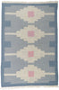 6 x 9 Vintage Blue Swedish Rollakan Rug 78264