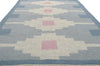 6 x 9 Vintage Blue Swedish Rollakan Rug 78264
