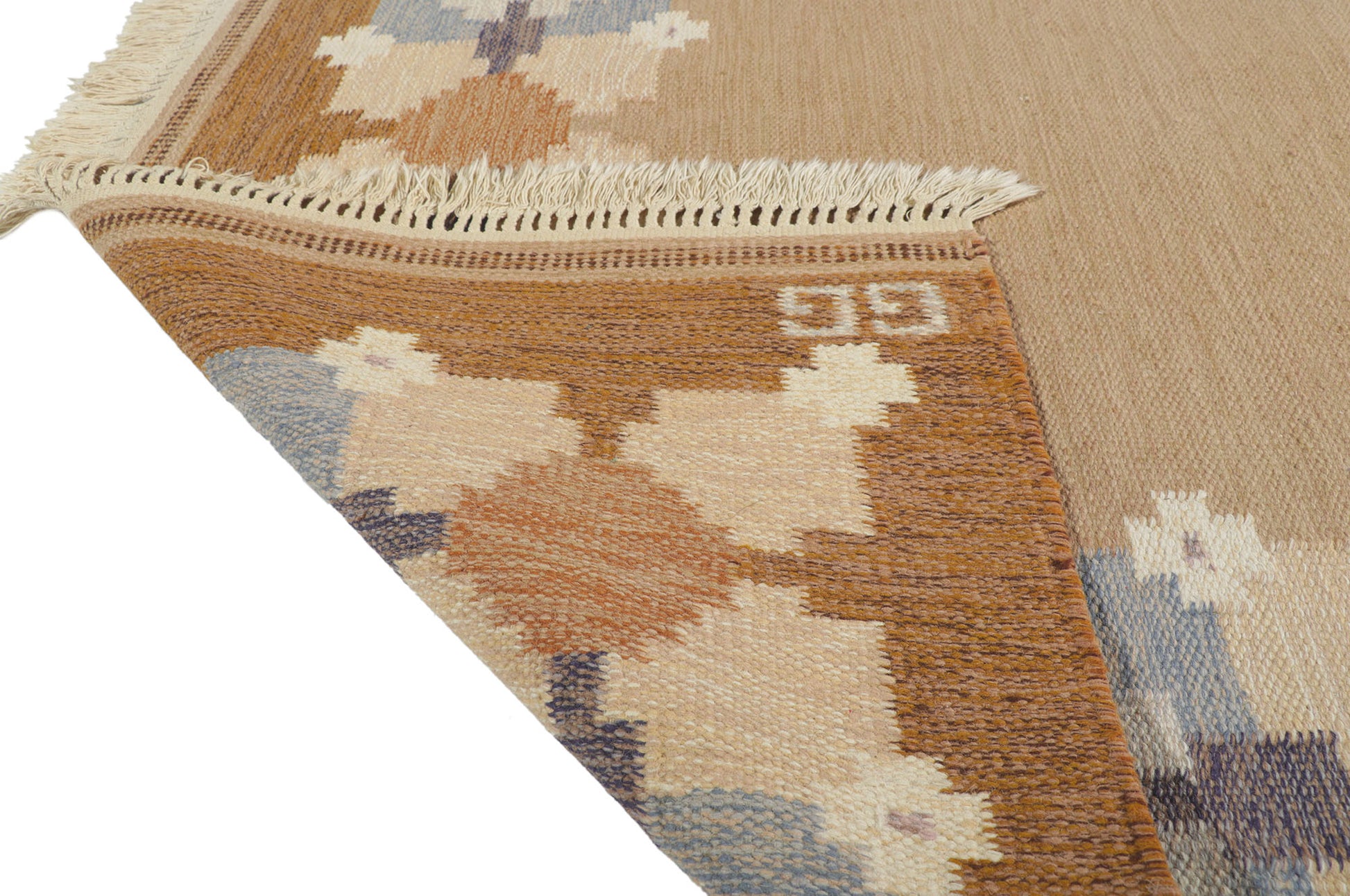 6 x 8 Gitt Grannsjo Vintage Swedish Rollakan Rug 78266