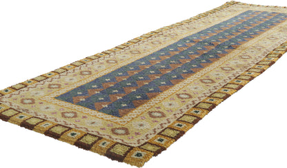 3 x 7 Vintage Finnish Rya Ryijy Rug 78272
