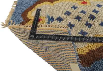 4 x 4 Vintage Swedish Rya Rug 78276