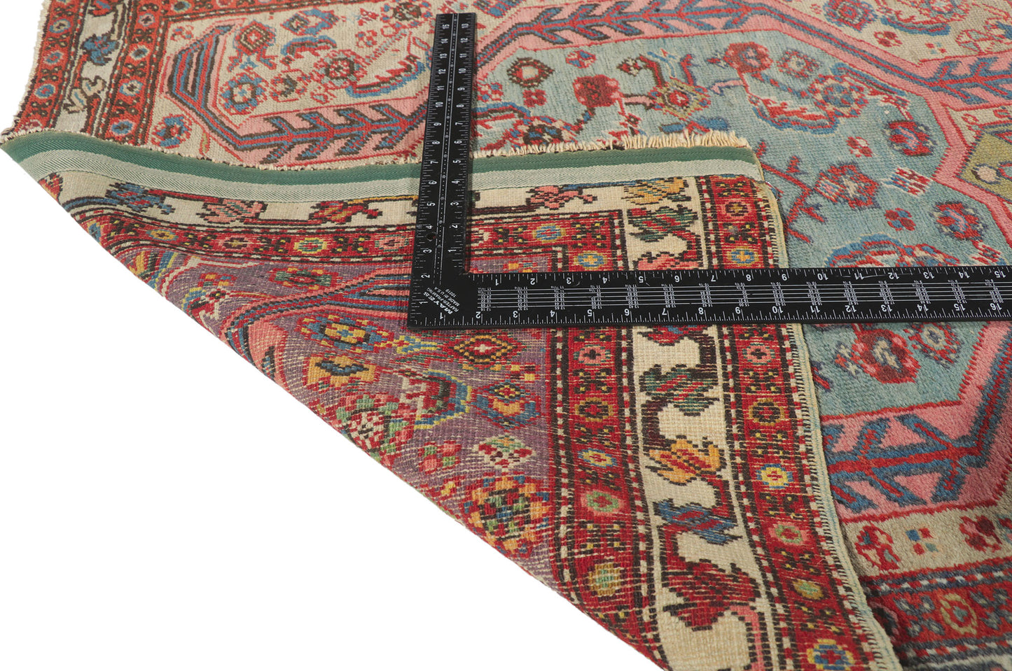 3 x 18 Antique Persian Serapi Runner 78282