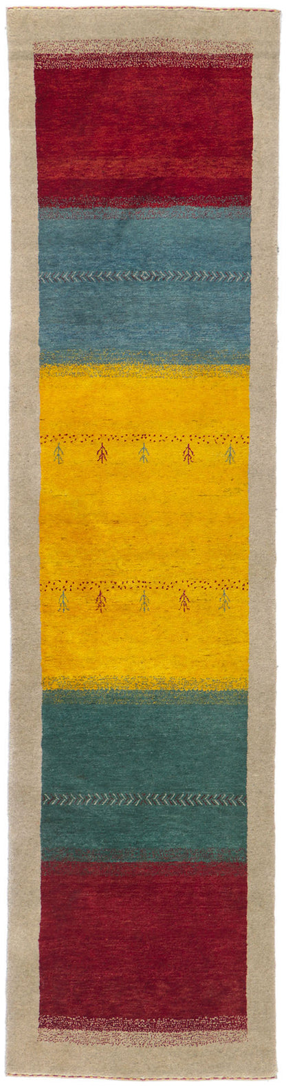 3 x 10 Vintage Persian Gabbeh Runner 78283