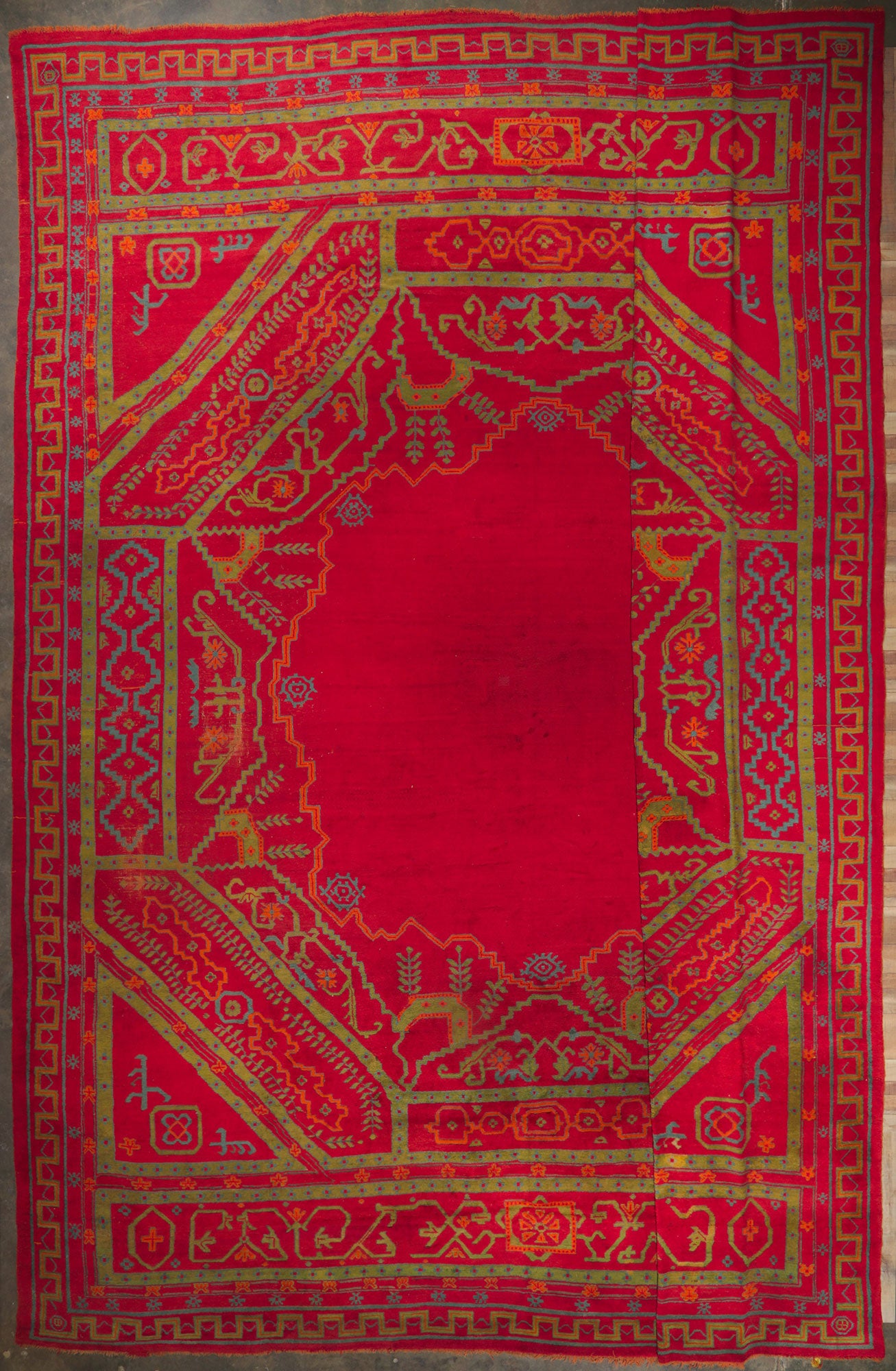 20 x 26 Antique Turkish Oushak Rug 78305