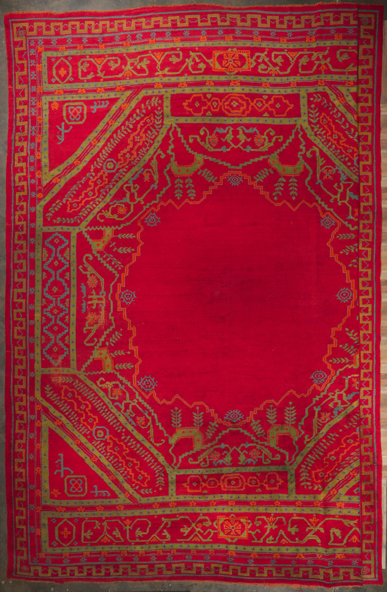 20 x 26 Antique Turkish Oushak Rug 78305
