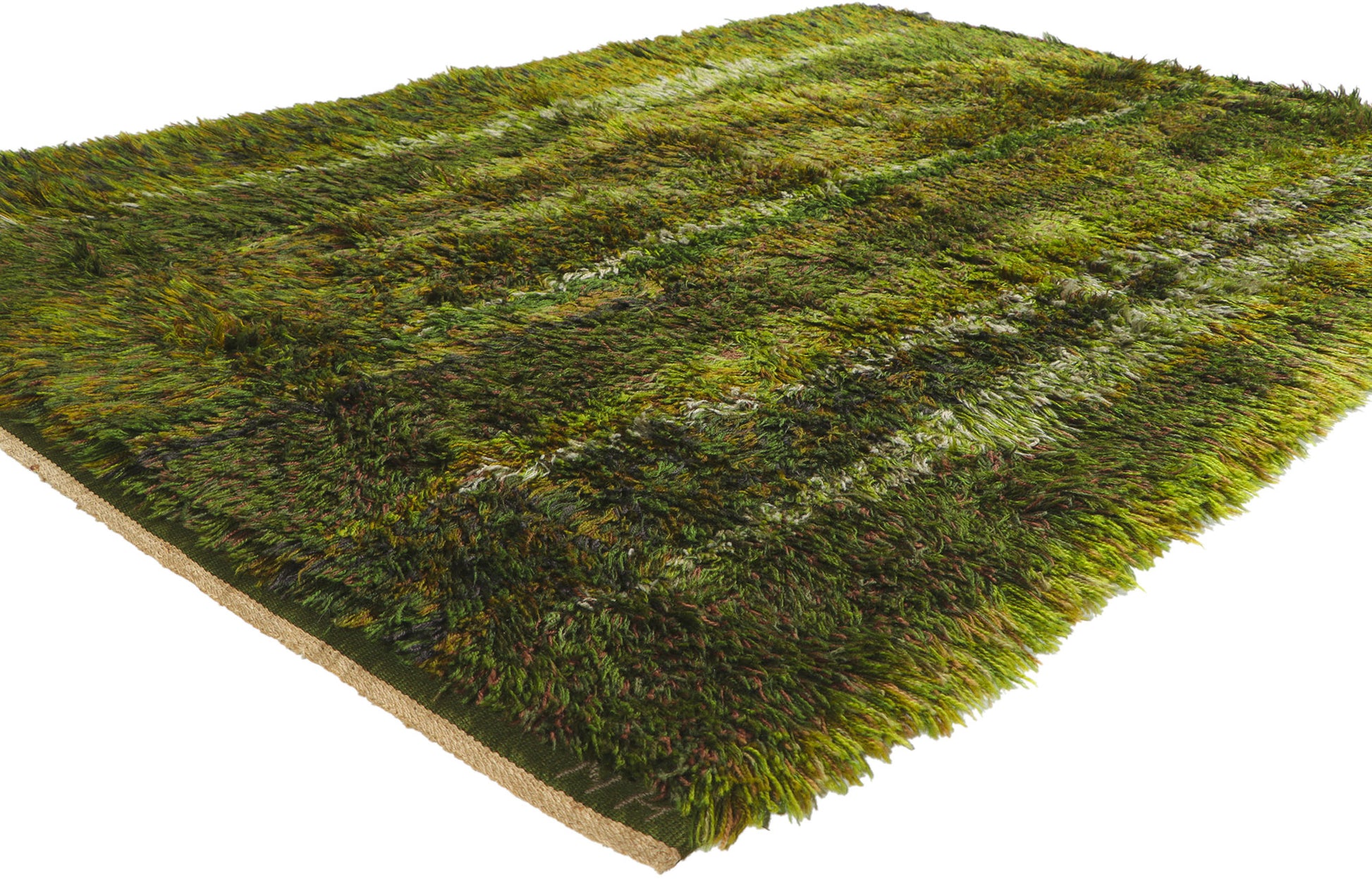 5 x 7 Vintage Swedish Rya Rug 78471