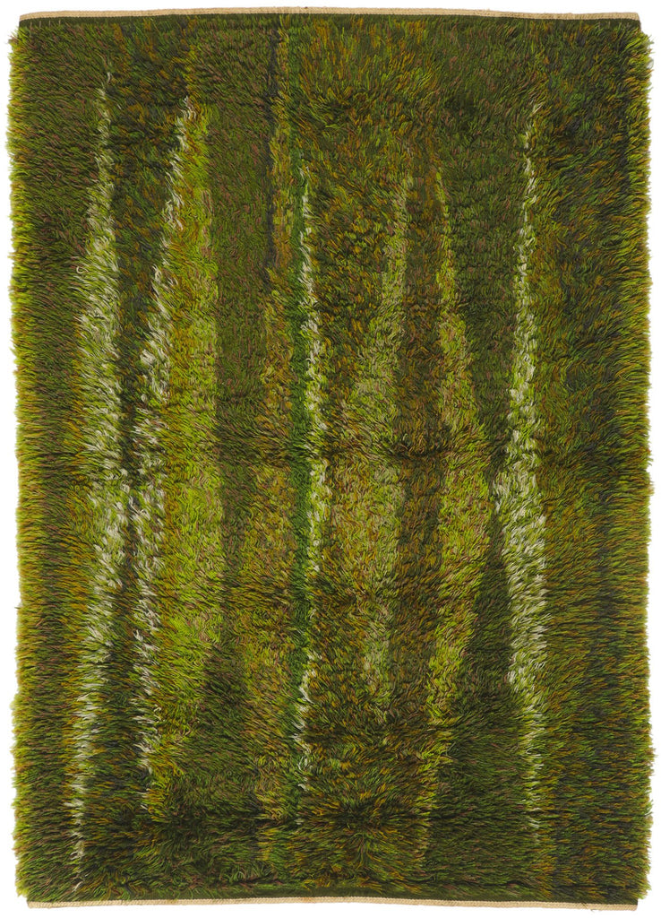 5 x 7 Vintage Swedish Rya Rug 78471