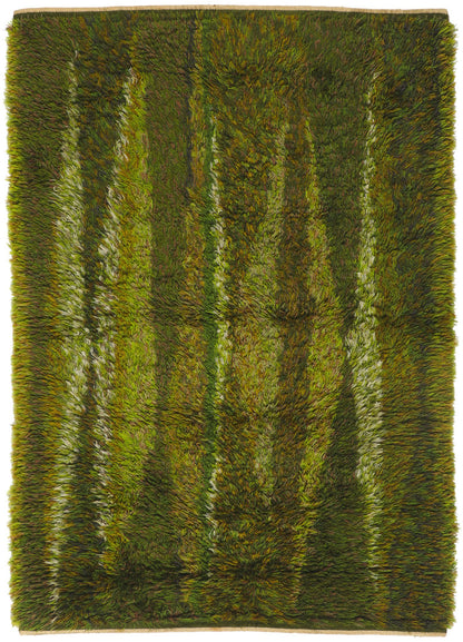 5 x 7 Vintage Swedish Rya Rug 78471