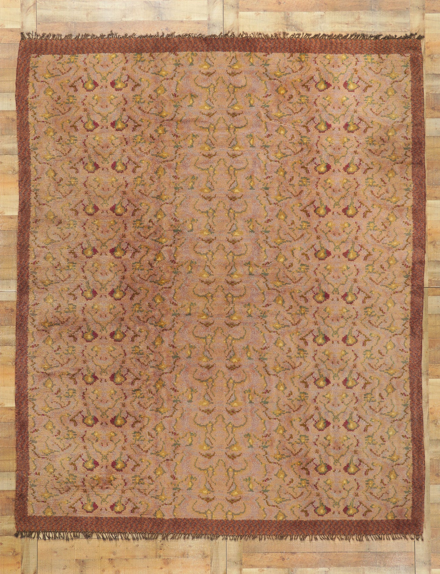 9 x 11 Vintage Swedish Pile Rug 78512