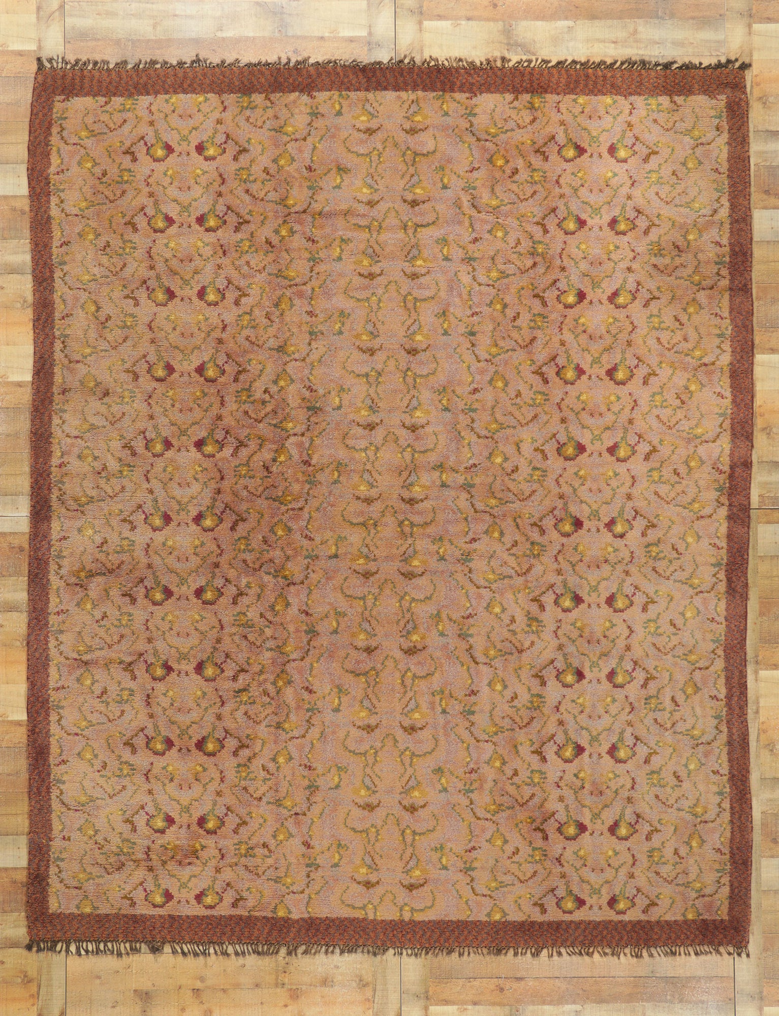 9 x 11 Vintage Swedish Pile Rug 78512