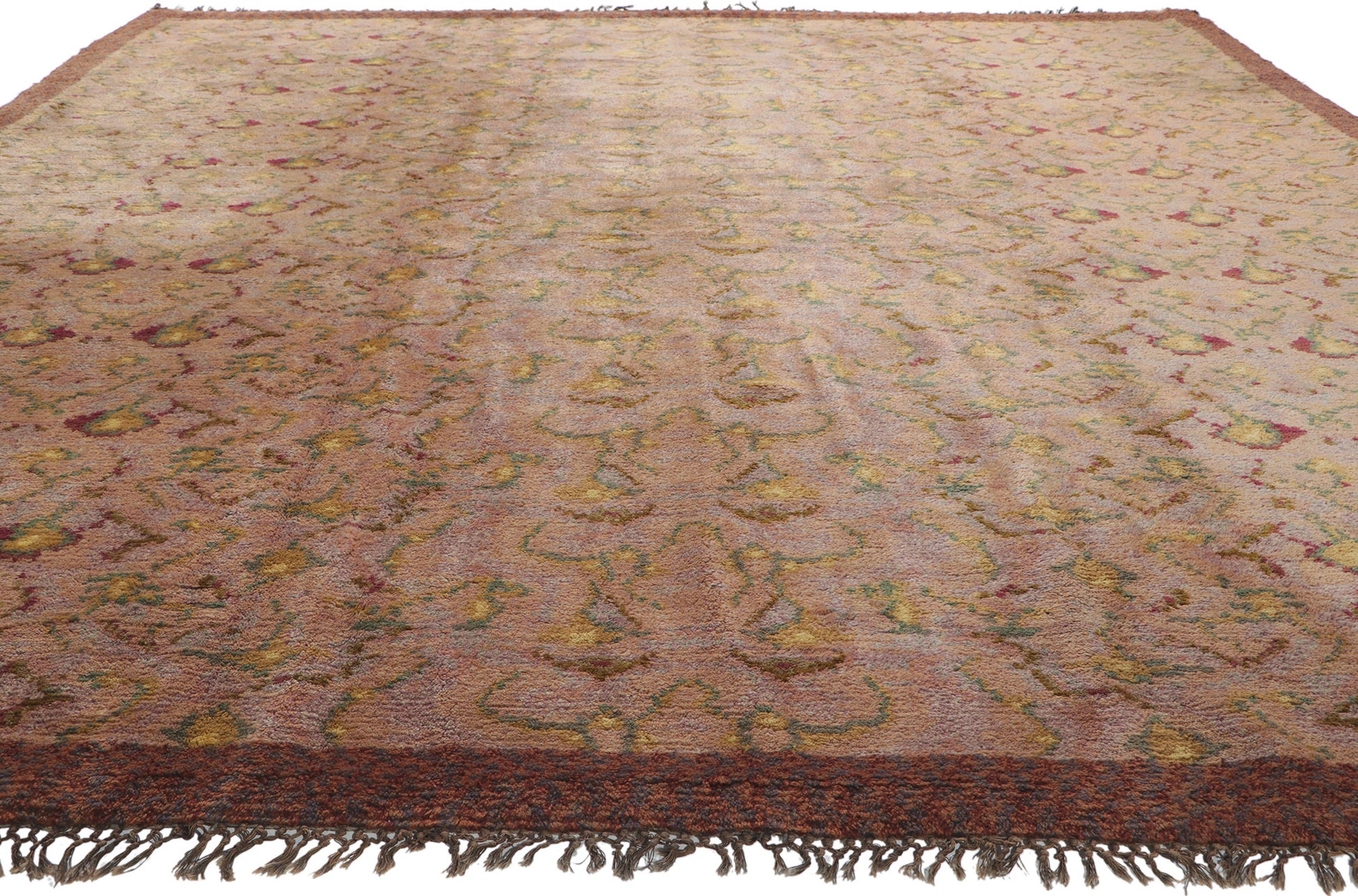 9 x 11 Vintage Swedish Pile Rug 78512