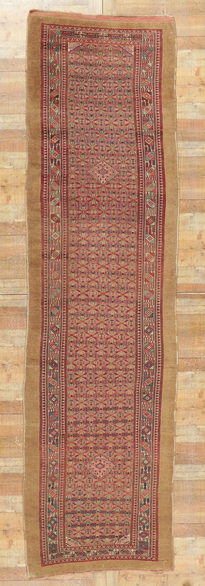 4 x 14 Antique Persian Malayer Runner 78522