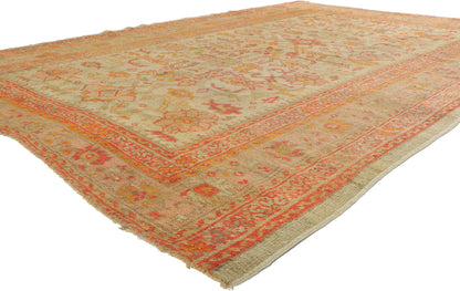 7 x 10 Antique Turkish Oushak Rug 74181