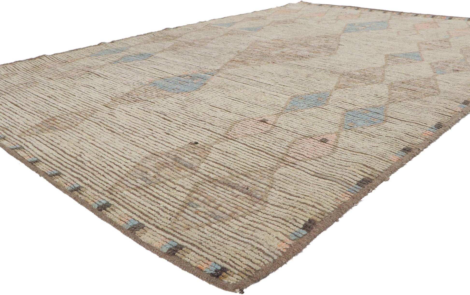 7 x 10 Earth-Tone Moroccan Rug 80788
