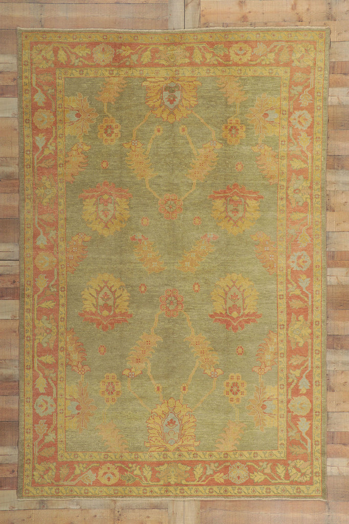 7 x 10 Modern Turkish Oushak Rug 50594