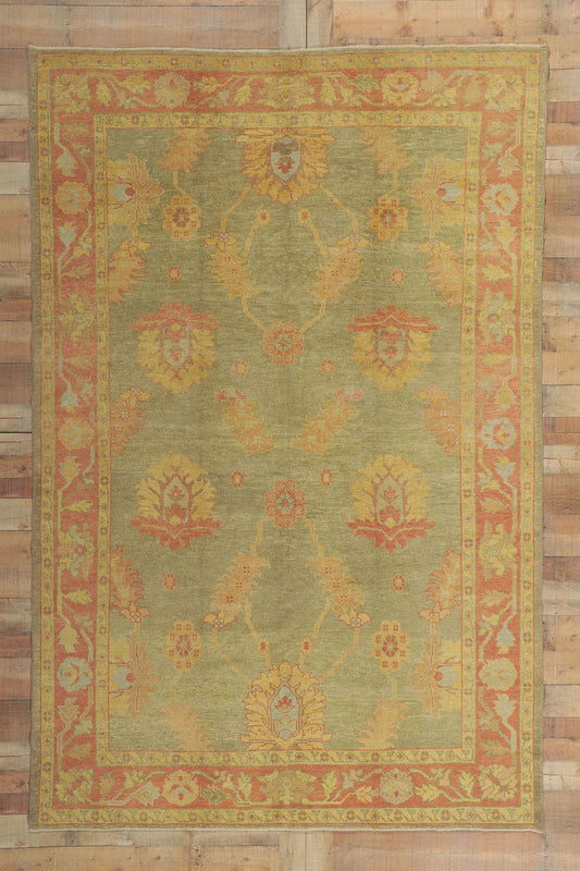 7 x 10 Modern Turkish Oushak Rug 50594
