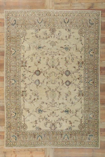 7 x 10 Distressed Vintage Turkish Sivas Rug 51234