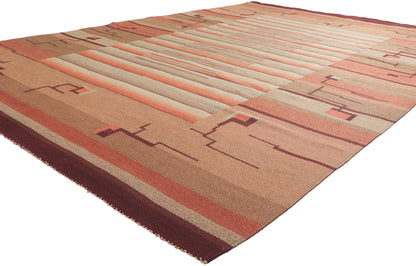 ​7 x 10 Laila Karttunen Vintage Finnish Flatweave Rug 78466