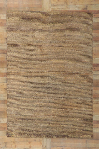 7 x 10 Vintage Indian Striped Area Rug 78204
