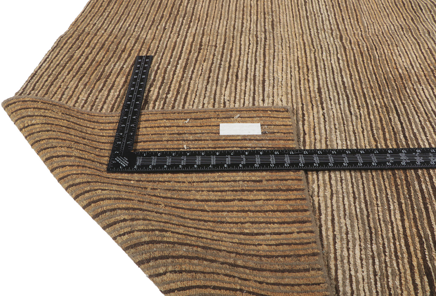 7 x 10 Vintage Indian Striped Area Rug 78204